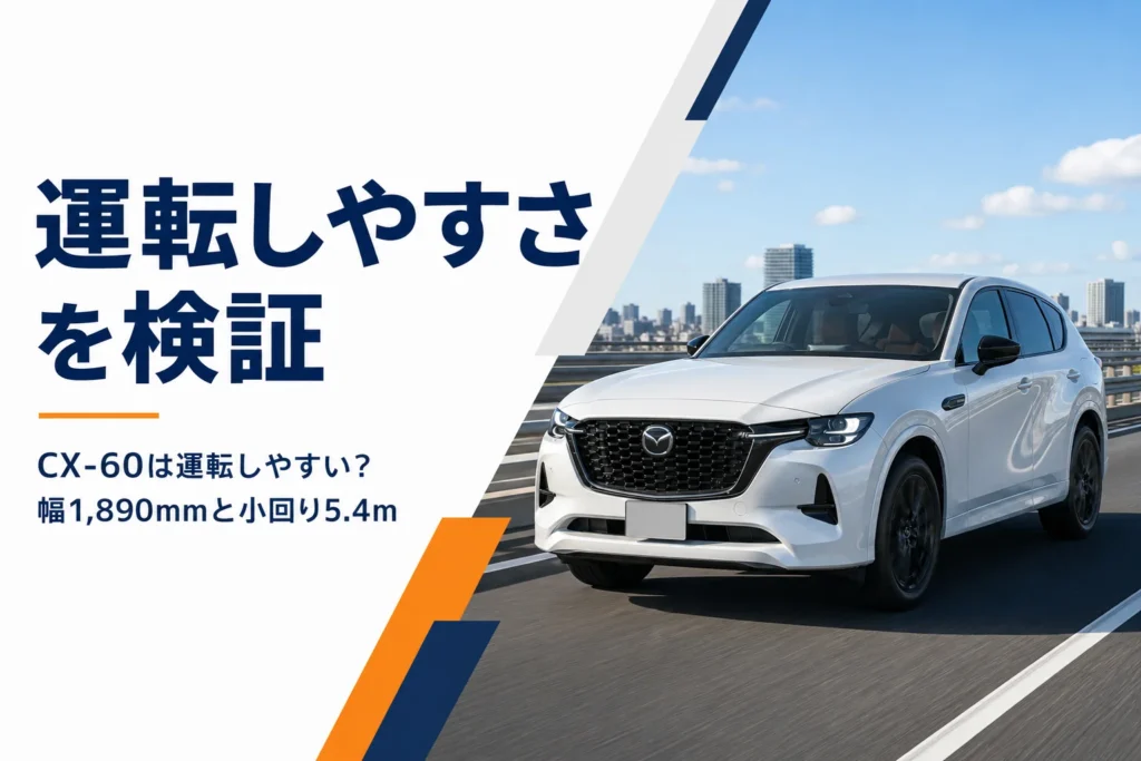 晴れた日の高速道路を走るマツダ CX-60